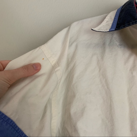 Tommy Hilfiger Vintage Color Block Button Down L - Picture 6 of 9
